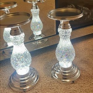 🆕 Light up glitter candle holder